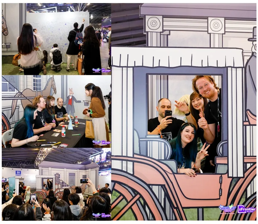 A collage of people taking a picture of a person and person
Description automatically generated