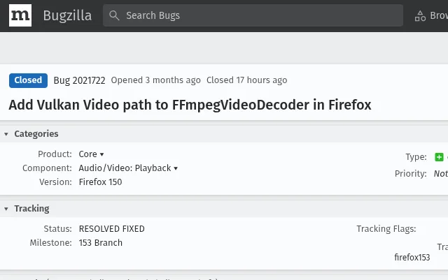 Firefox在开发分支合并VulkanVideo解码支持 https://popsoft.com/wp-content/uploads/2026/06/Firefox在开发分支合并VulkanVideo解码支持.webp