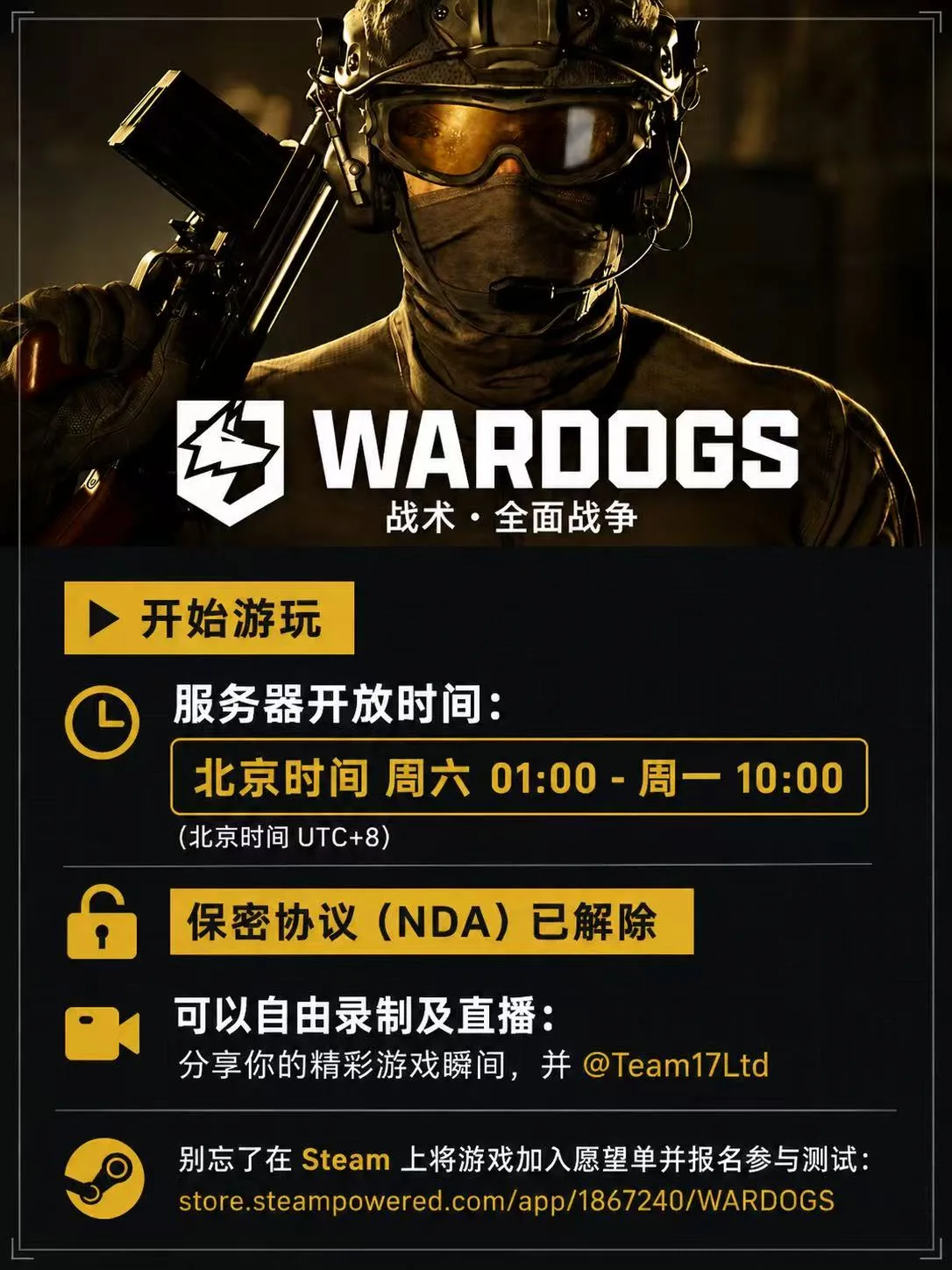 Steam愿望单突破100万!百人三方战术FPS《WARDOGS》封闭Beta本周末开启,NDA全面解除 https://popsoft.com/wp-content/uploads/2026/08/word-image-55974-2.webp